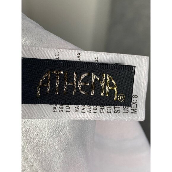 Athena Womens‎ Hipster Swim Bottom Multicolor Stripe Ruched Sides USA 8 New - Picture 3 of 6